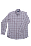 Giant Men's Plaid Long-Sleeve Shirt - Modern Fit Casual Business Shirt
