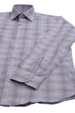 Giant Men's Plaid Long-Sleeve Shirt - Modern Fit Casual Business Shirt