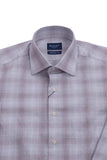 Giant Men's Plaid Long-Sleeve Shirt - Modern Fit Casual Business Shirt