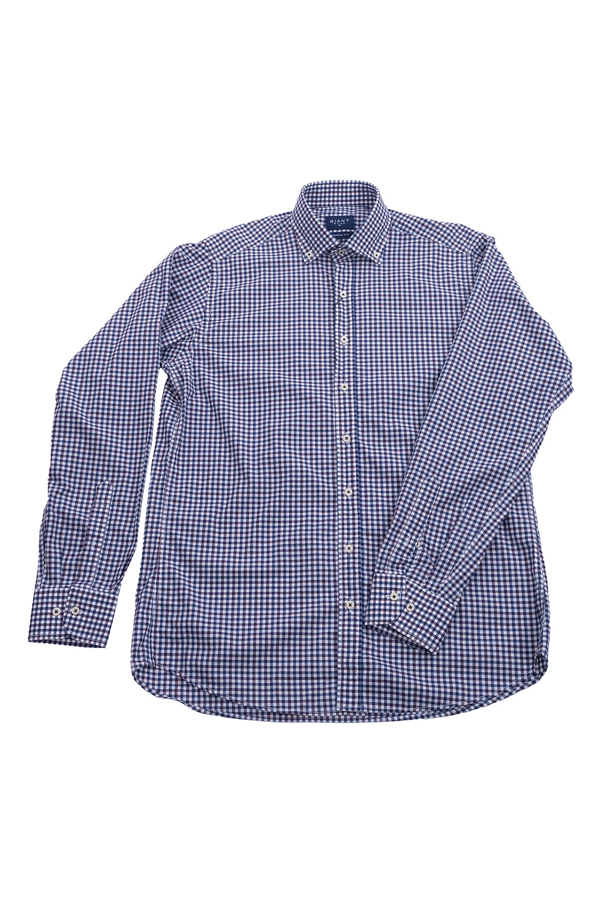 Giant Kareli Uzun Kol Erkek Gömleği - Modern Fit Main image