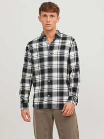 Jack&Jones Erkek Uzun Kol Kareli Minimalist Gömlek - Günlük Stil