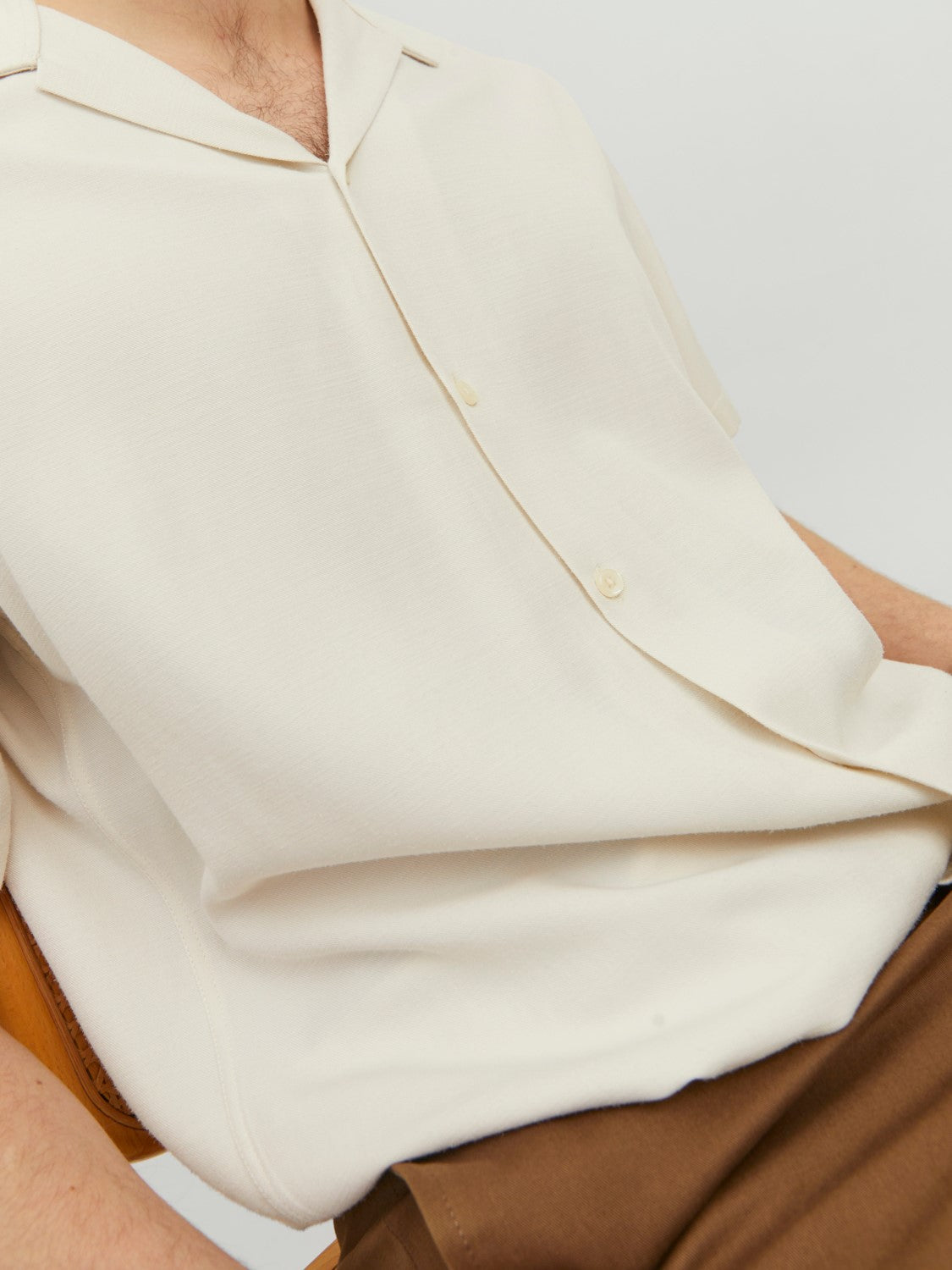 Jack&Jones Oversize Minimalist Kısa Kol Erkek Gömleği