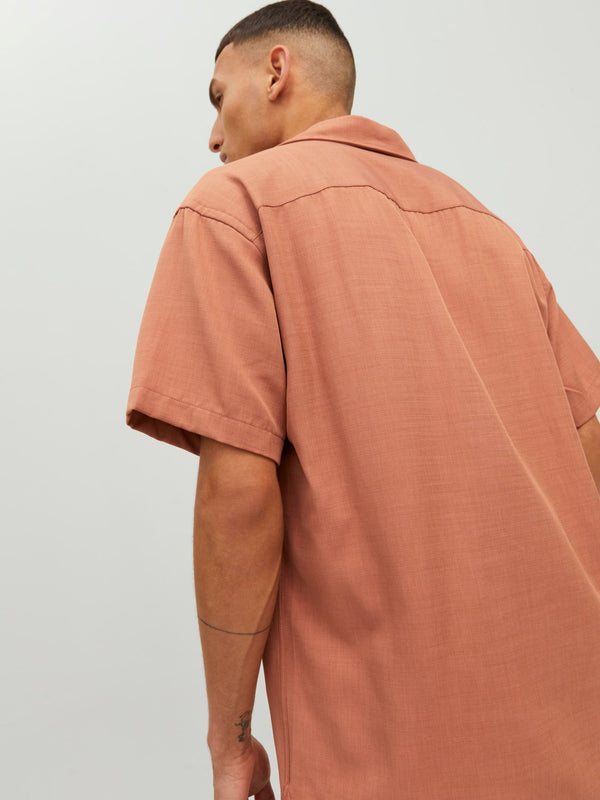 Jack&Jones Oversize Minimalist Kısa Kol Erkek Gömleği