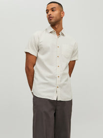Jack&Jones Minimalist Kısa Kol Erkek Gömleği - Günlük & Rahat