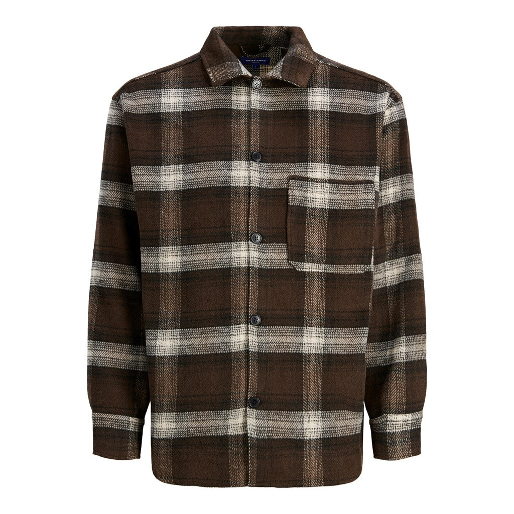 Jack&Jones Oversize Kareli Uzun Kol Gömlek - Günlük Şıklık