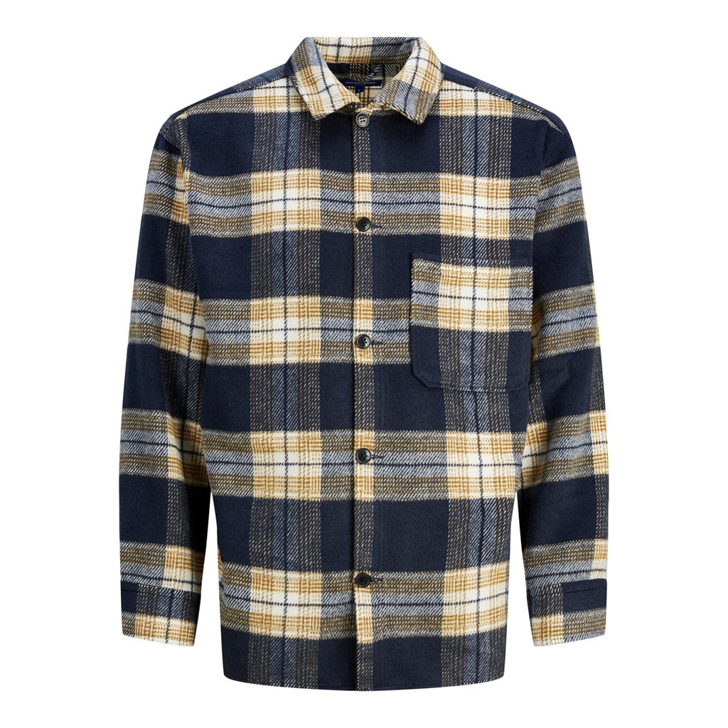 Jack&Jones Oversize Kareli Uzun Kol Gömlek - Günlük Şıklık