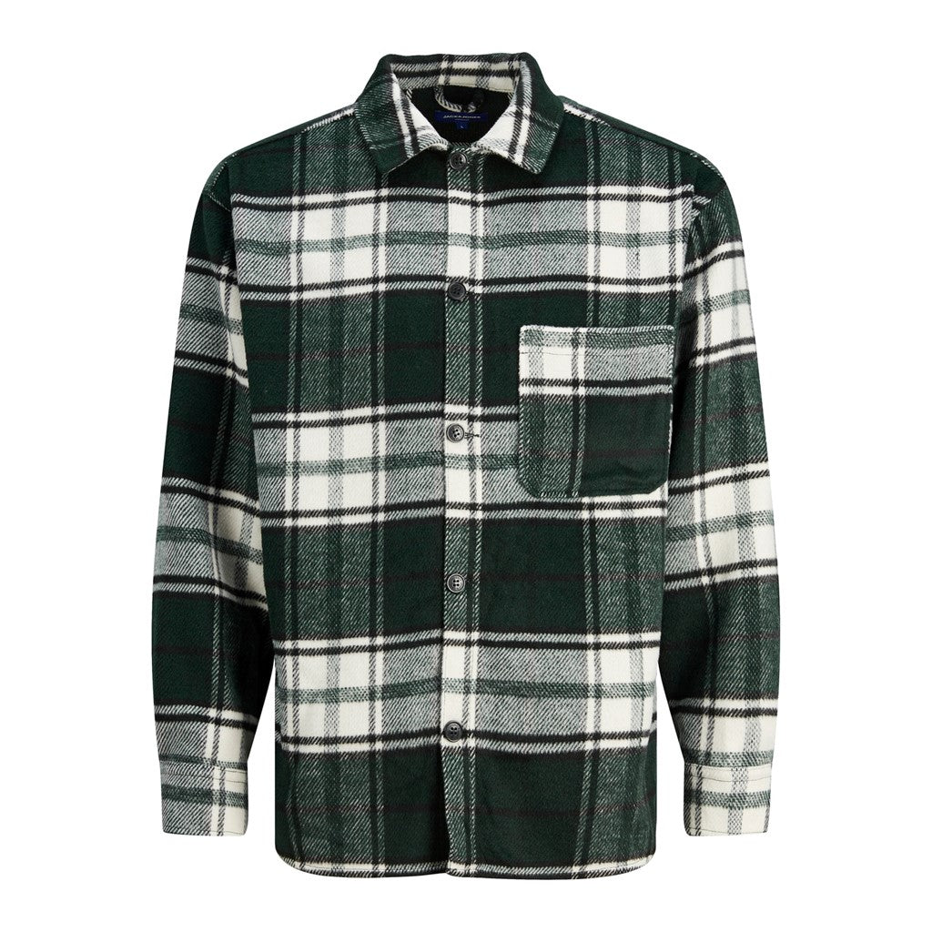 Jack&Jones Oversize Kareli Uzun Kol Gömlek - Günlük Şıklık