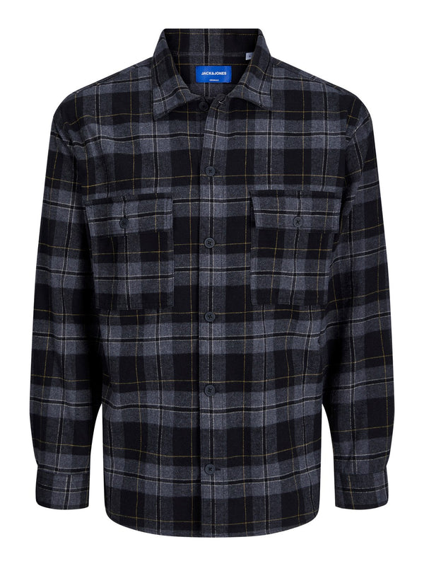 Jack&Jones Oversize Kareli Uzun Kol Gömlek - Günlük Stil