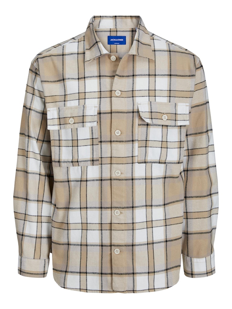 Jack&Jones Oversize Kareli Uzun Kol Gömlek - Günlük Stil