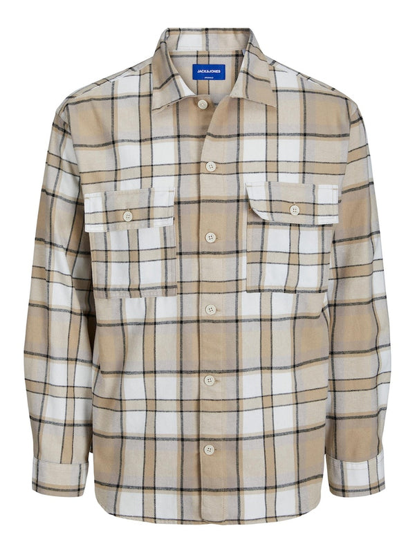 Jack&Jones Oversize Kareli Uzun Kol Gömlek - Günlük Stil
