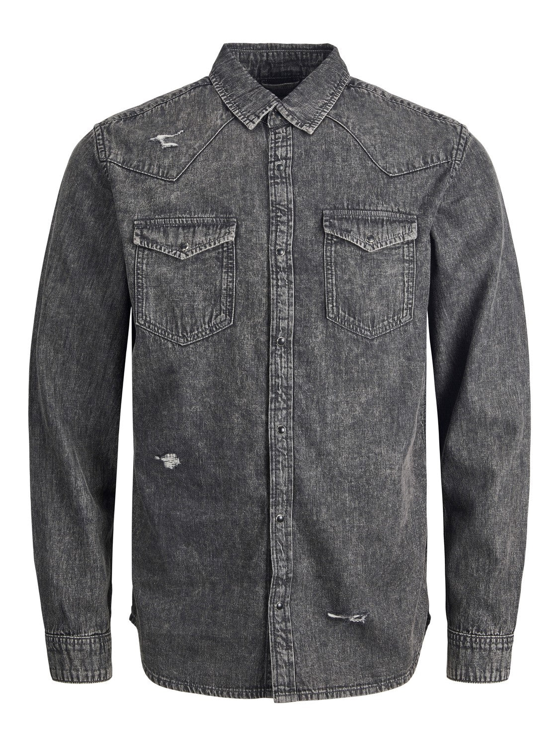 Jack&Jones Erkek Uzun Kol Denim Gömlek - Vintage Streetwear Main image