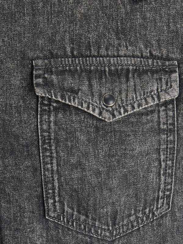 Jack&Jones Erkek Uzun Kol Denim Gömlek - Vintage Streetwear