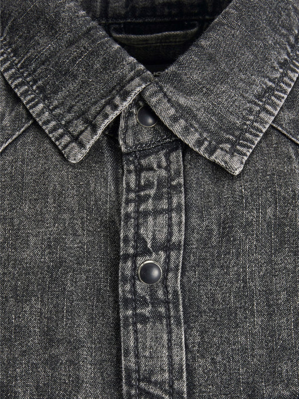 Jack&Jones Erkek Uzun Kol Denim Gömlek - Vintage Streetwear