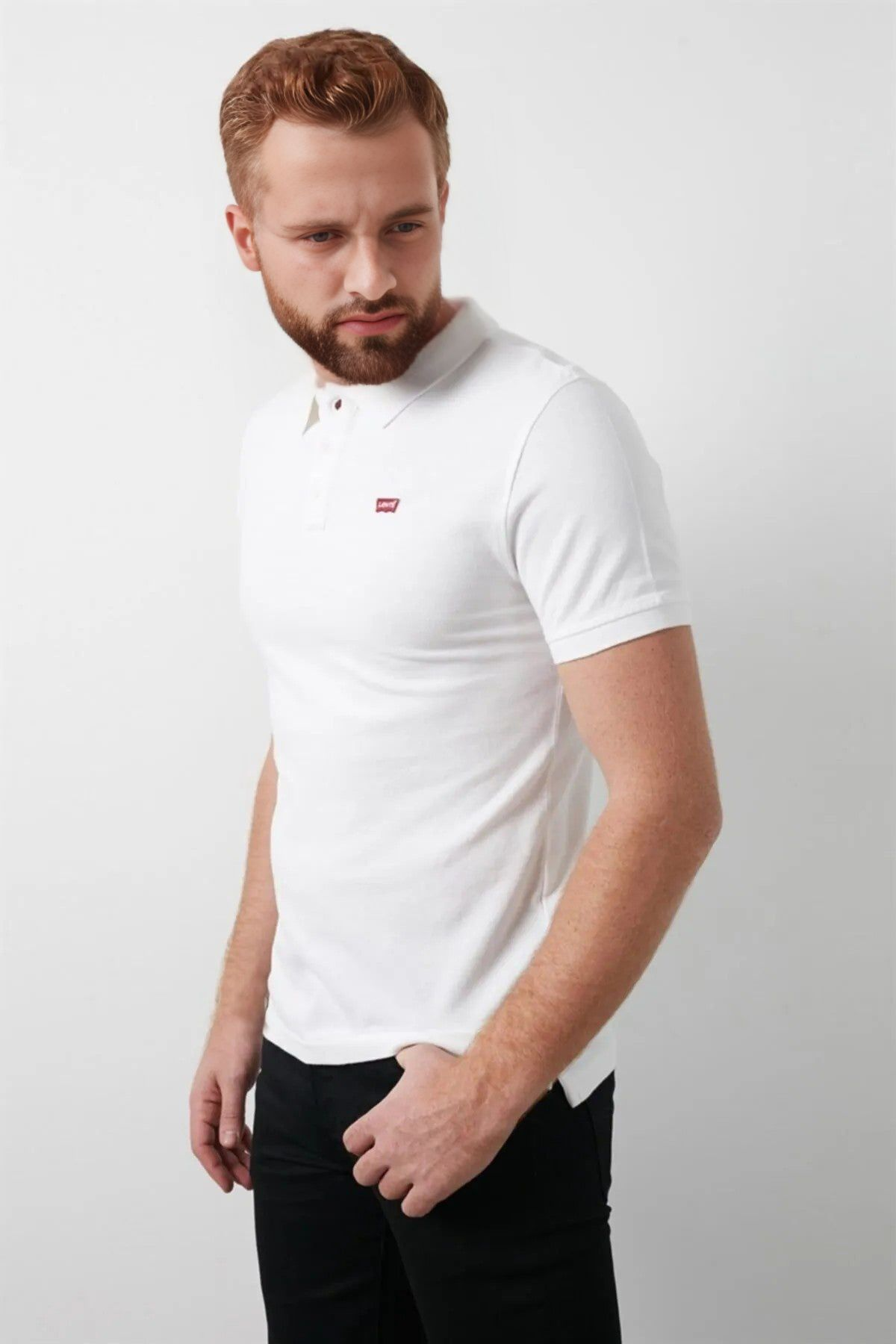 Levi's Erkek Polo Yaka Kısa Kol Tişört - Minimalist Günlük