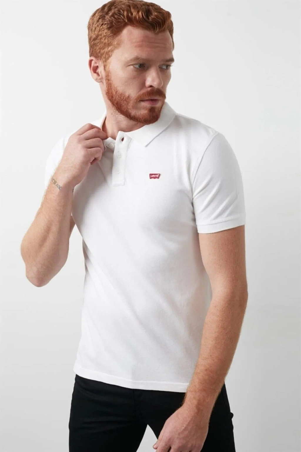 Levi's Erkek Polo Yaka Kısa Kol Tişört - Minimalist Günlük