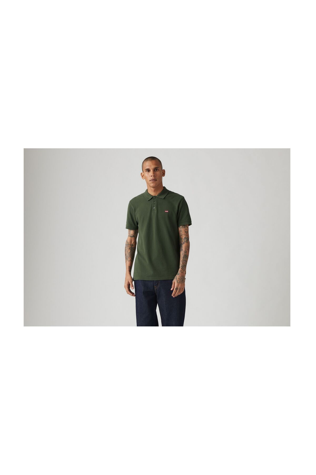 Levi's Erkek Minimalist Polo Yaka Kısa Kol T-Shirt - Günlük Stil Main image