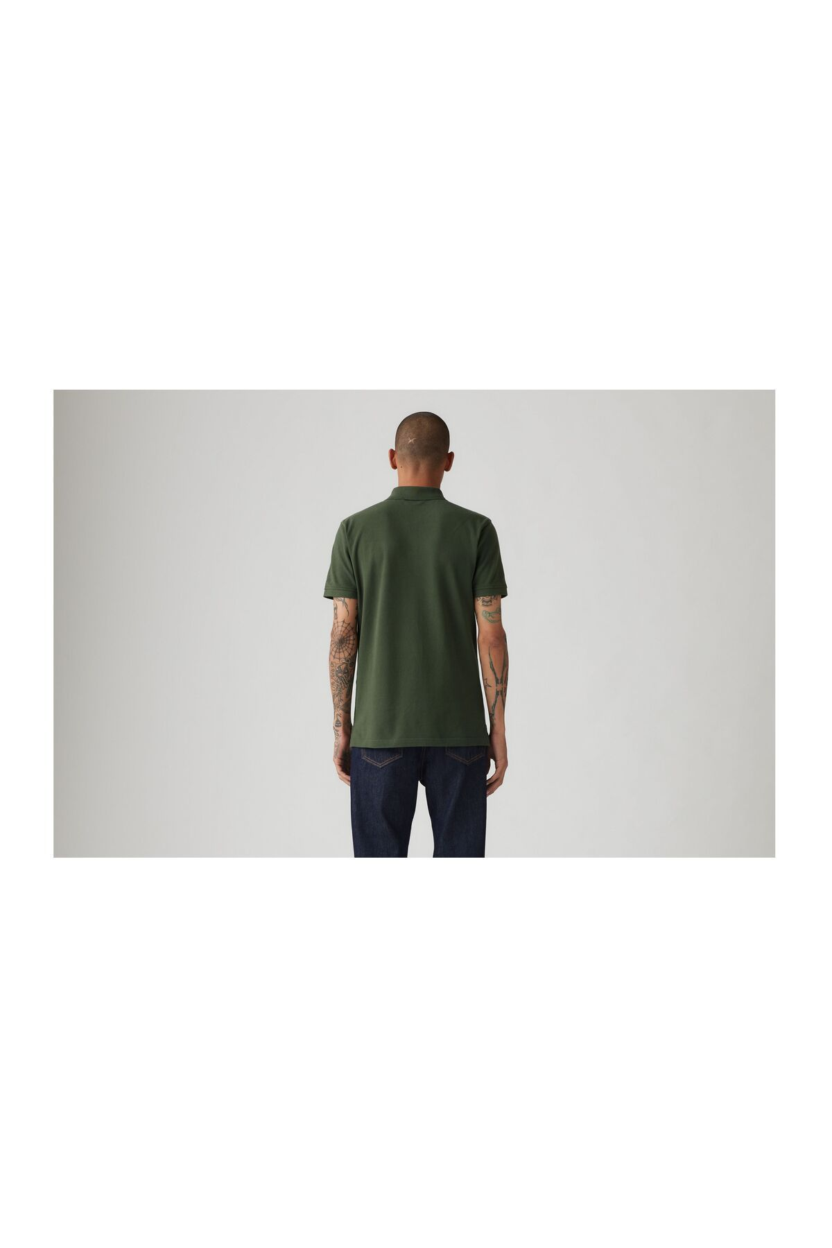 Levi's Erkek Minimalist Polo Yaka Kısa Kol T-Shirt - Günlük Stil Secondary image