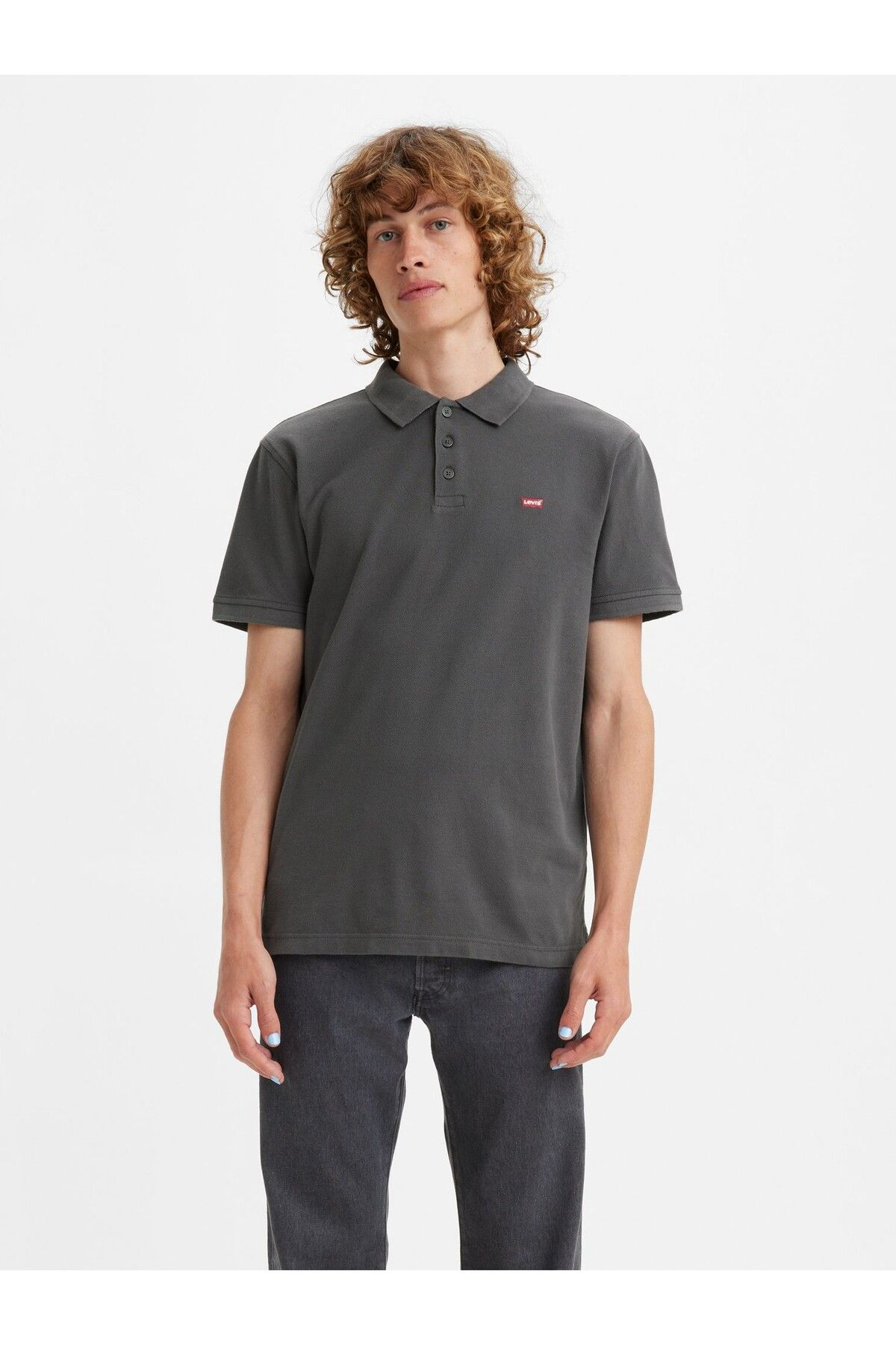 Levi's Erkek Minimalist Polo Yaka Kısa Kol T-Shirt - Günlük Kullanım