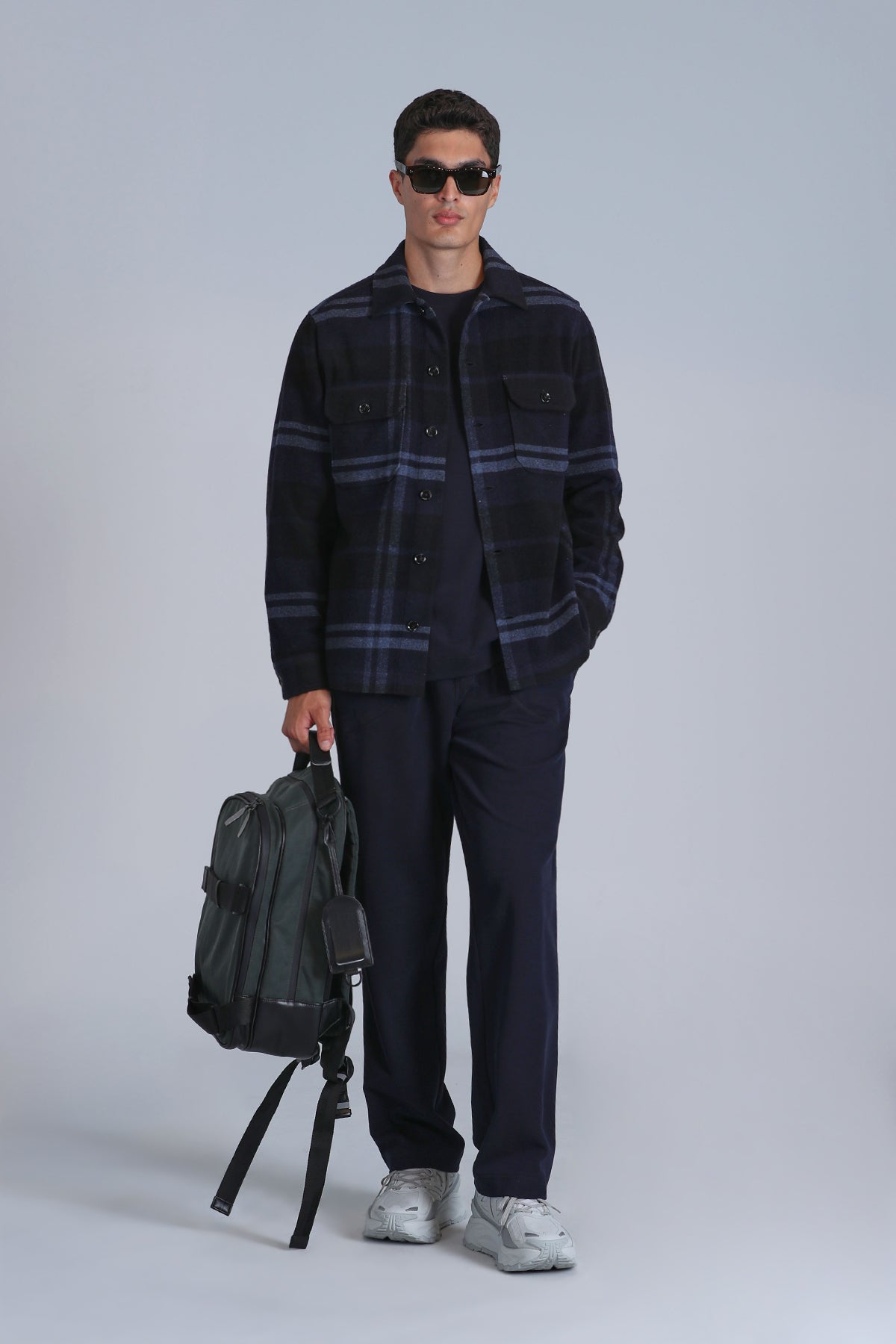 Lufian Oversize Kareli Gömlek - Minimalist & Günlük Stil - Uzun Kol