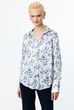 On Minimalist Floral Pattern Women's Shirt - Long Sleeve - Regular Fit