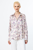 On Minimalist Floral Pattern Women's Shirt - Long Sleeve - Regular Fit