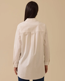 asimetrik taş detaylı gömlek Scl