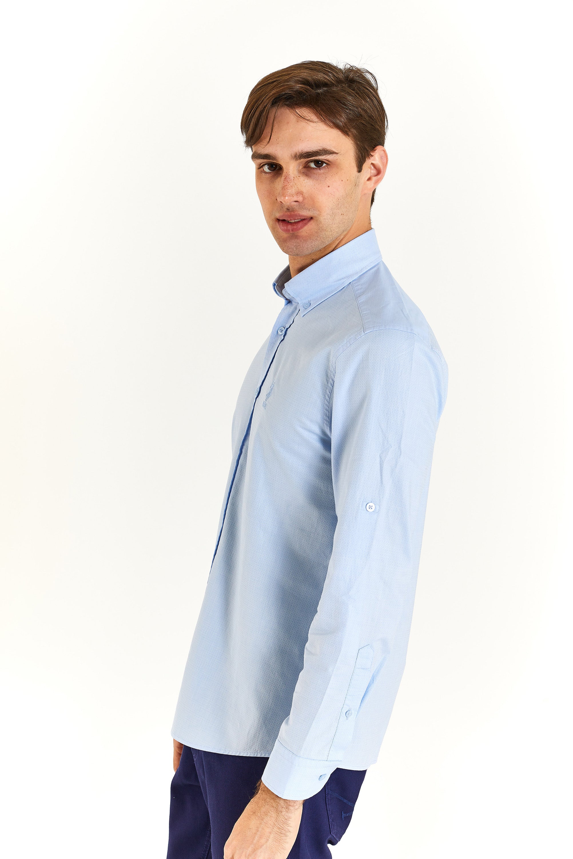 U.S. Polo Assn. Erkek Minimalist Uzun Kol Gömlek - Günlük/İş Secondary image