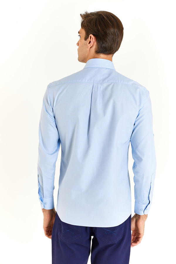 U.S. Polo Assn. Erkek Minimalist Uzun Kol Gömlek - Günlük/İş