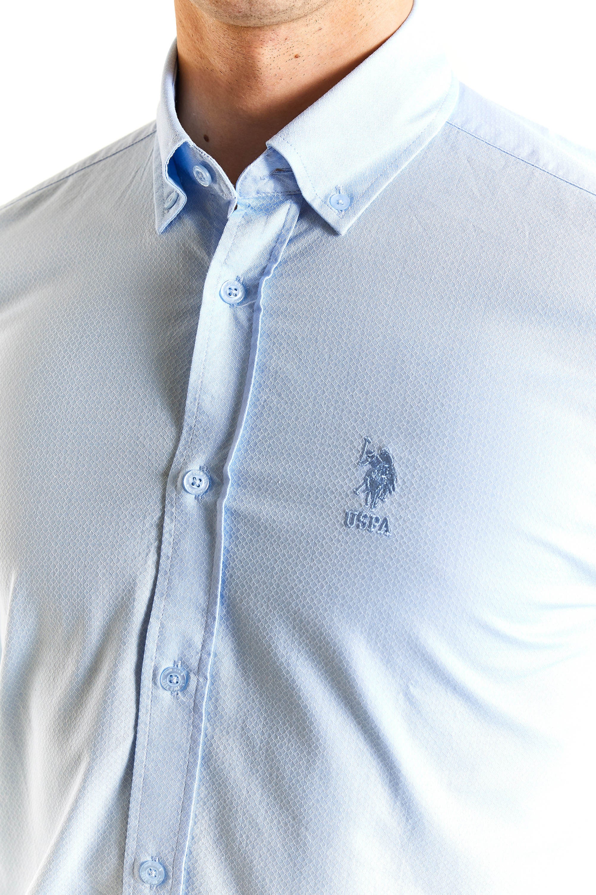 U.S. Polo Assn. Erkek Minimalist Uzun Kol Gömlek - Günlük/İş