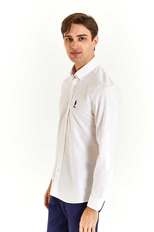 U.S. Polo Assn. Erkek Minimalist Uzun Kol Gömlek - Günlük/İş