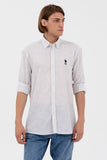 U.S. Polo Assn. Minimalist Erkek Gömlek - 3/4 Kol, Regular Fit, Günlük