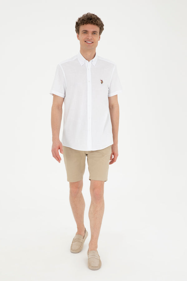 U.S. Polo Assn. Minimalist Kısa Kol Erkek Gömleği - Regular Fit