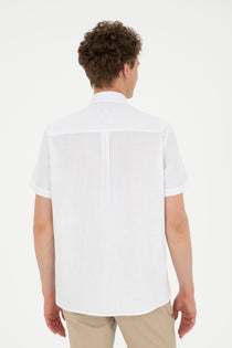 U.S. Polo Assn. Minimalist Kısa Kol Erkek Gömleği - Regular Fit