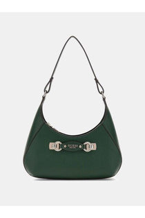 Guess Kadın Suni Deri Omuz Çantası Metal Detaylı Fermuarlı Baget Çanta