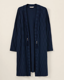 Gala-Xi plus size patterned cardigan with tassel detail