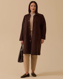 Plus Size Pocketed Basic Knit Cardigan Gala-Xi