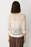 Ten Women's 3/4 Sleeve Lace Cardigan - Minimalist Style - Everyday & Special Occasions