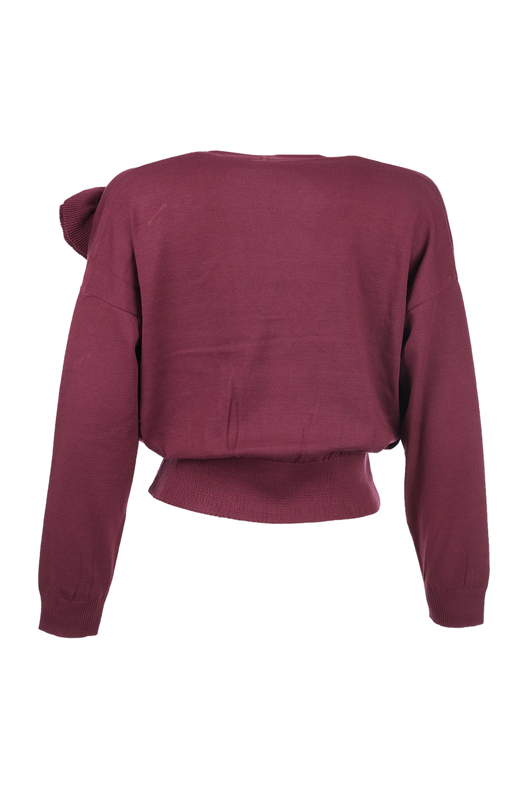 Unique Mode Minimalist V Yaka Uzun Kol Kadın Crop Hırka