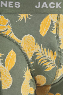 Jack&Jones Erkek Boxer Şort - Rahat ve Şık Ananas Desenli