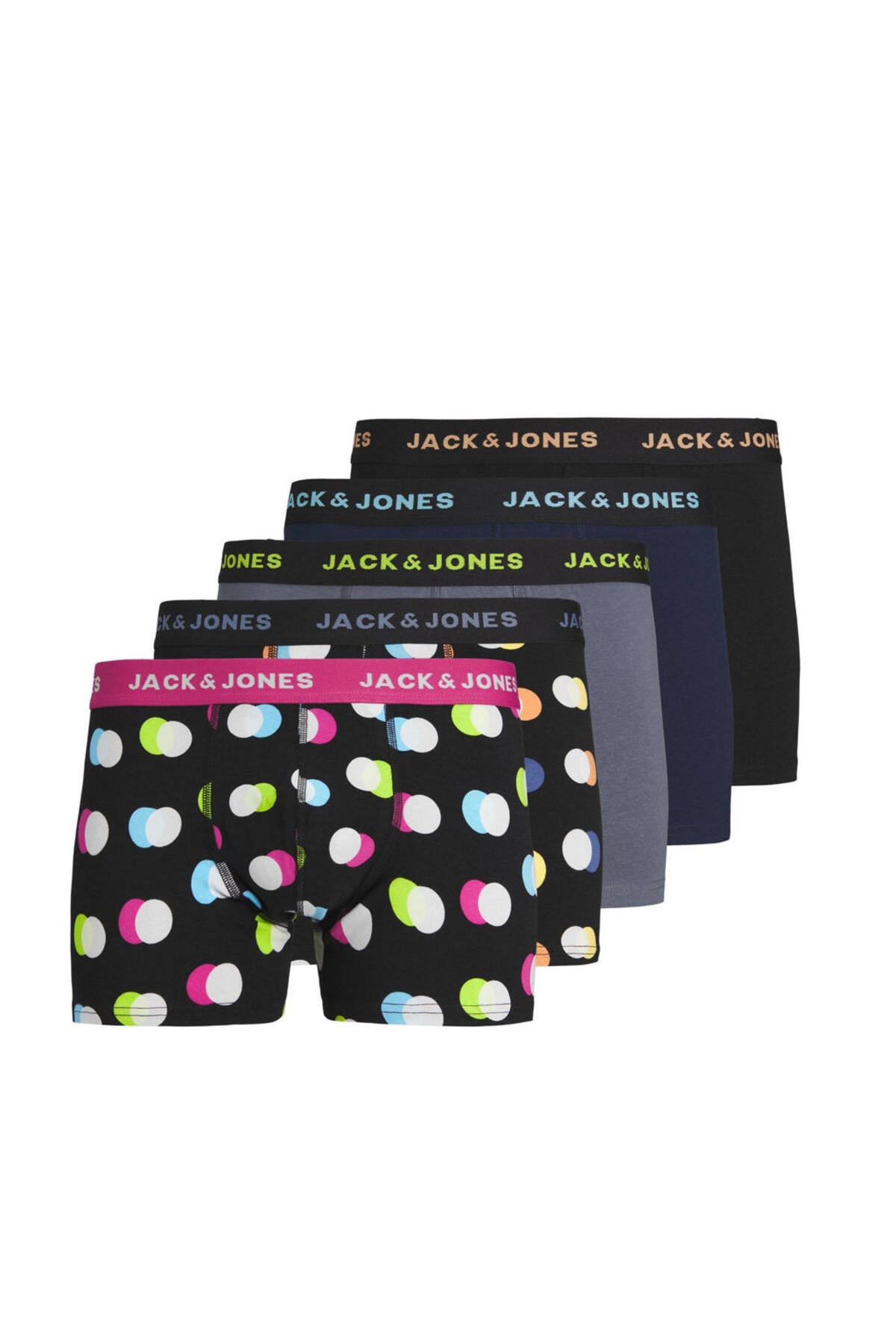 Jack&Jones Erkek Boxer 5'li Paket - Desenli, Rahat ve Şık Main image