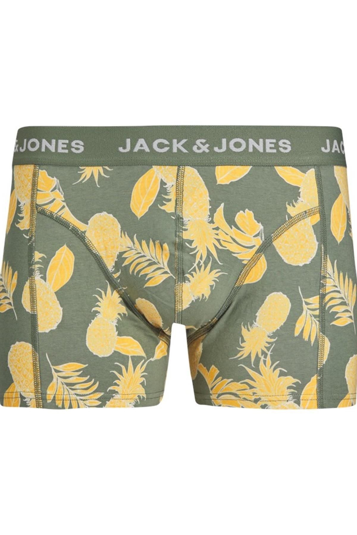 Jack&Jones Erkek Boxer Şort - Rahat ve Şık Ananas Desenli Secondary image