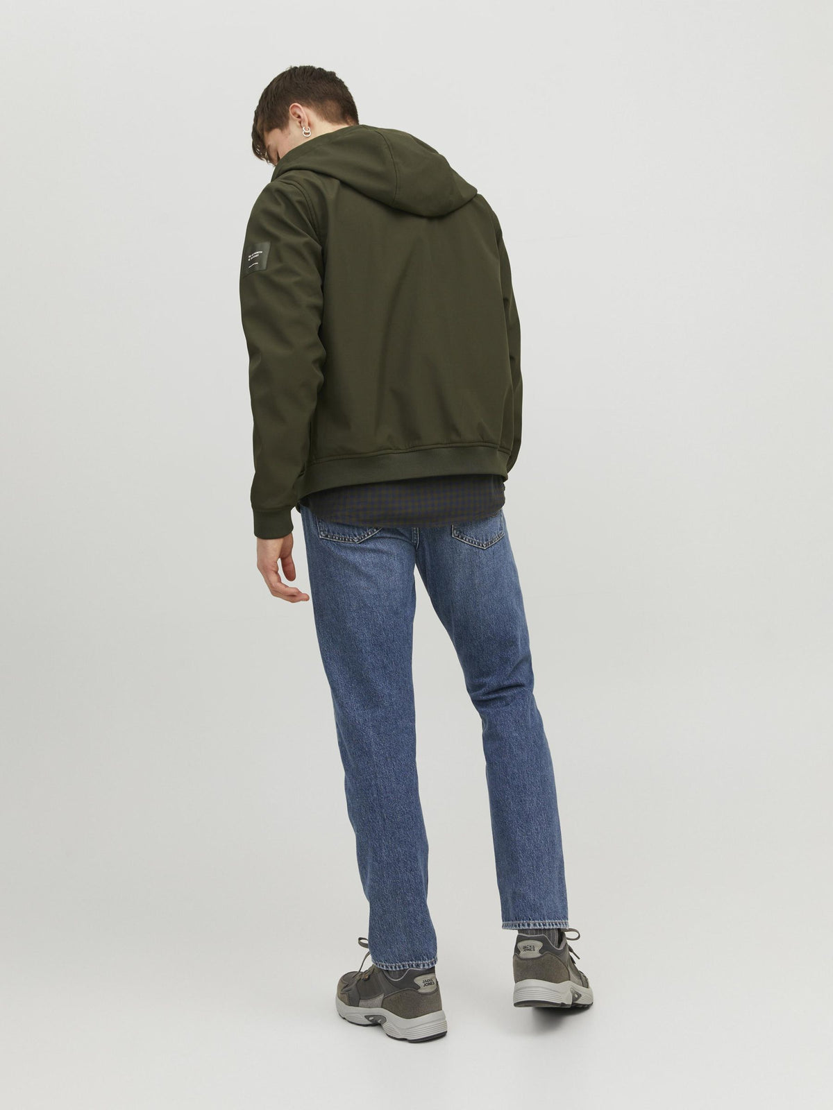 Jack&Jones Erkek Kapüşonlu Fermuarlı Cepli Standart Kalıp Polyester Ceket