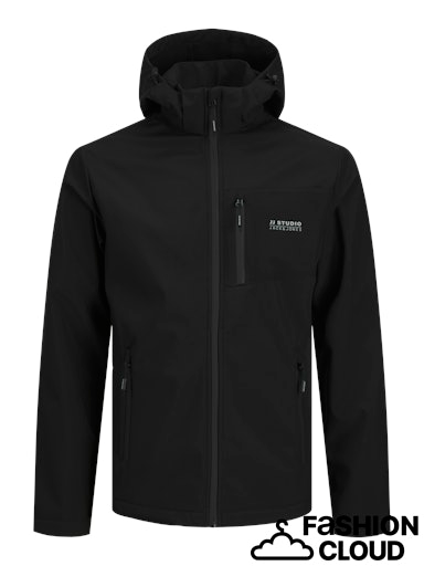 Jack&Jones Minimalist Kapüşonlu Erkek Ceket - Softshell Kumaş