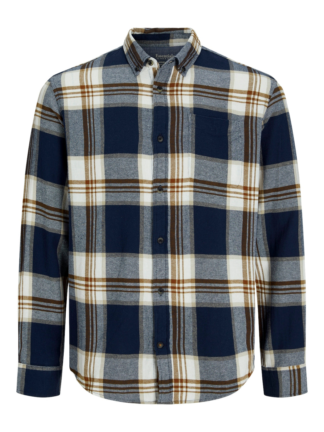 Jack&Jones Minimalist Kareli Uzun Kol Erkek Gömleği Main image