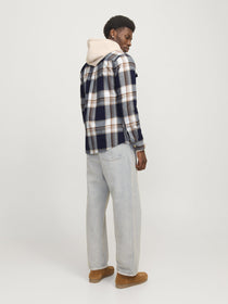 Jack&Jones Kareli Uzun Kol Erkek Gömleği - Günlük Casual
