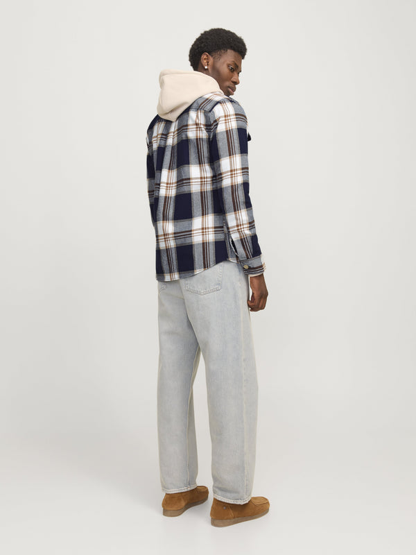 Jack&Jones Kareli Uzun Kol Erkek Gömleği - Günlük Casual