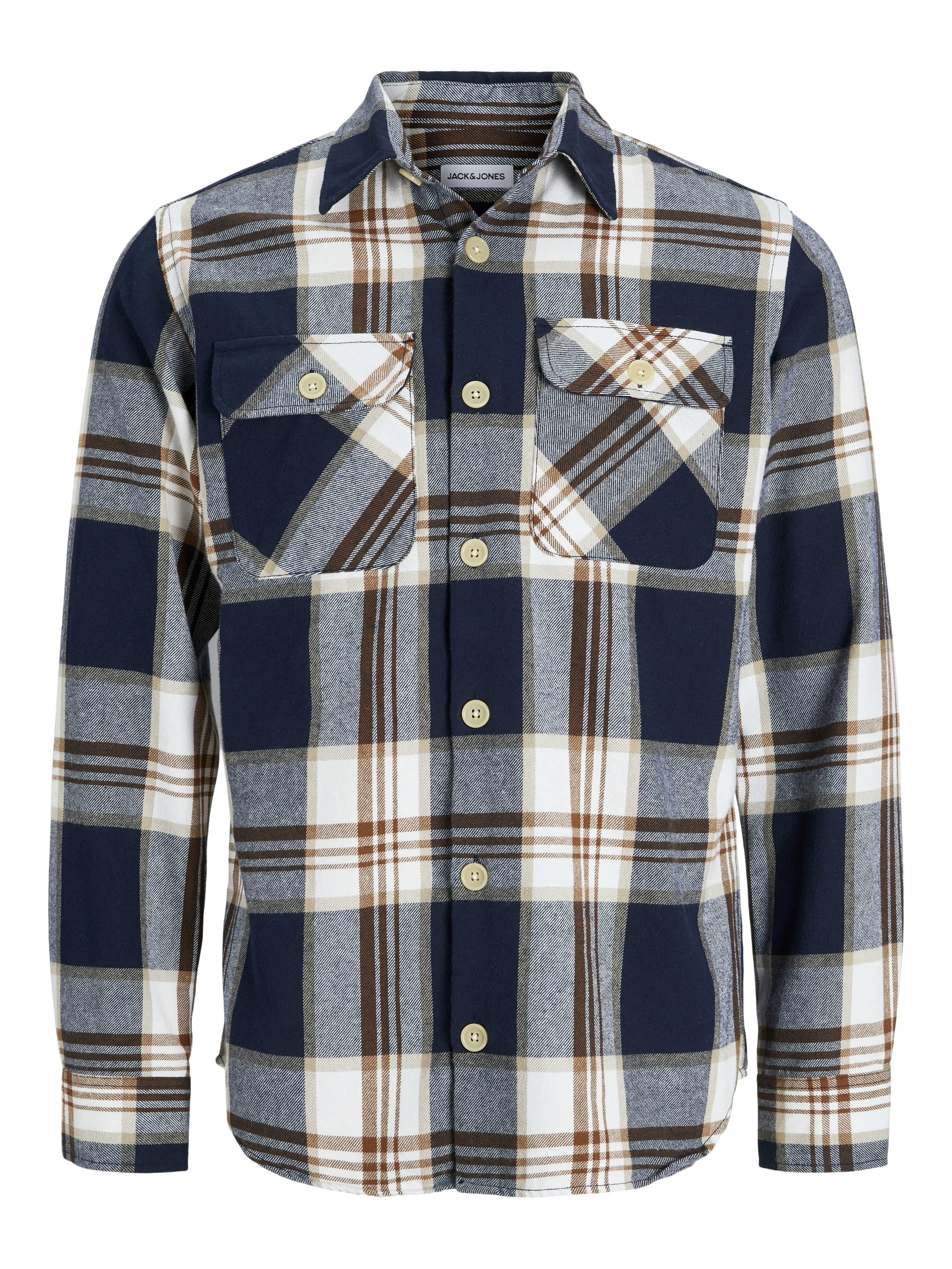 Jack&Jones Kareli Uzun Kol Erkek Gömleği - Günlük Casual