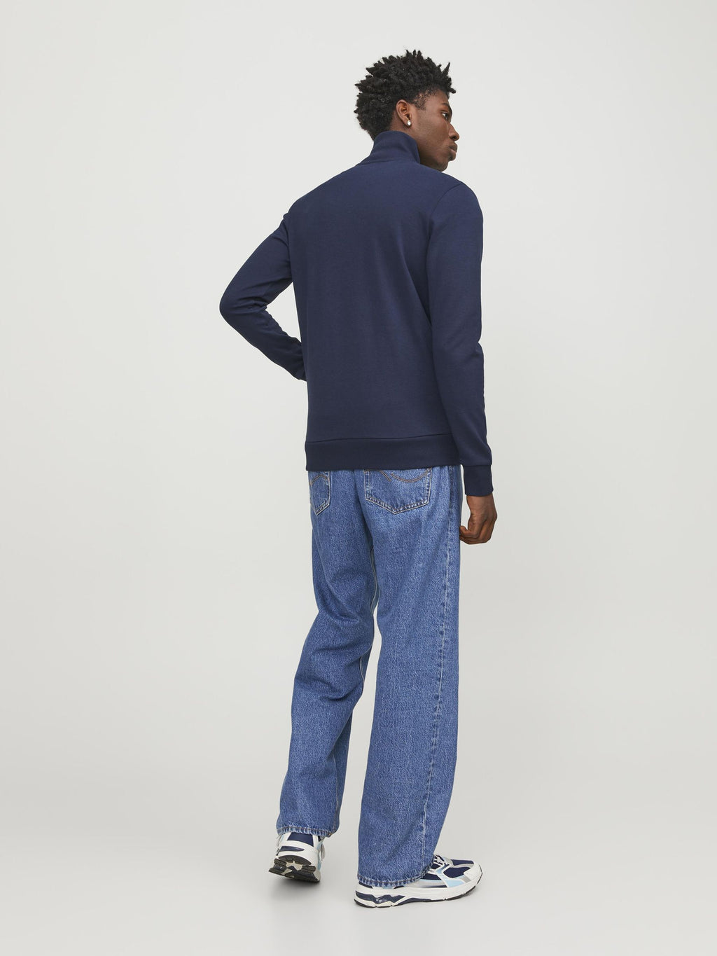 Jack&Jones Minimalist Oversize Fermuarlı Erkek Hırka - Günlük Kombinleriniz İçin