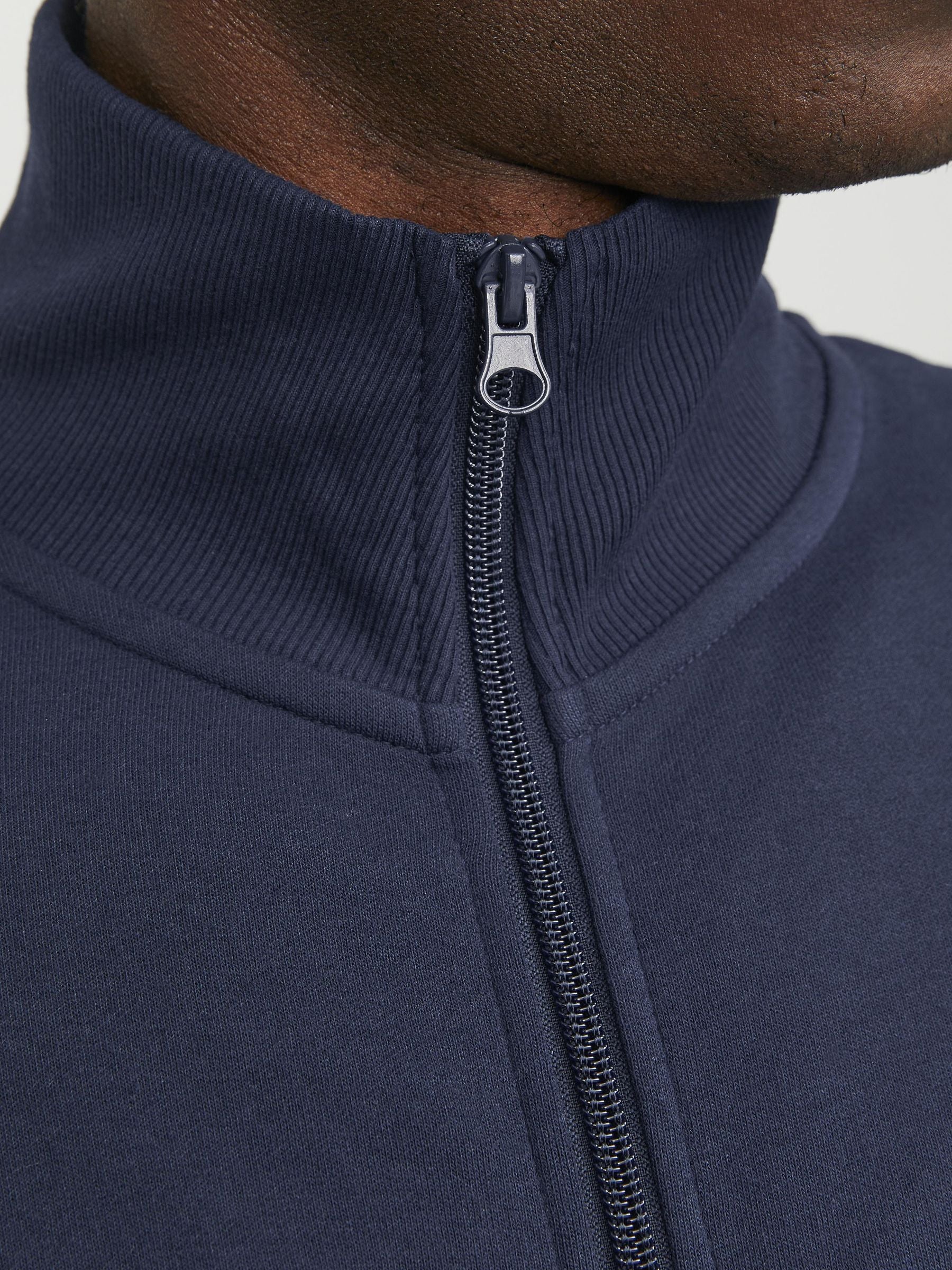 Jack&Jones Minimalist Oversize Fermuarlı Erkek Hırka - Günlük Kombinleriniz İçin