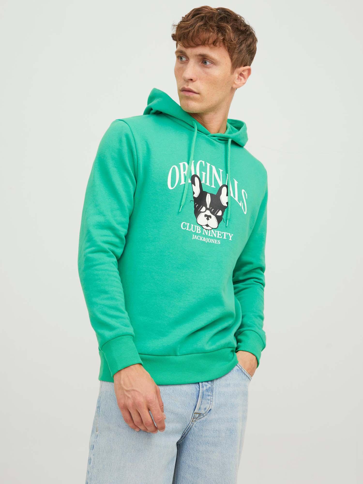 Jack&Jones Erkek Kapüşonlu Sweatshirt - Oversize & Rahat İkincil görsel